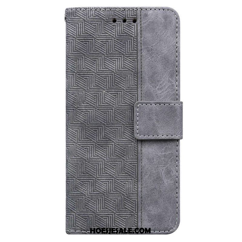 Flip Case voor Samsung Galaxy M33 5G Met Ketting Patroon Met Bandjes