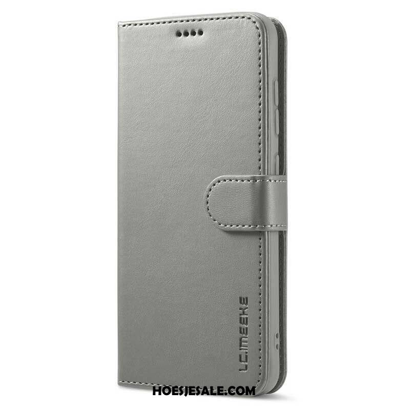 Flip Case voor Samsung Galaxy S21 FE Lc.imeeke Ledereffect