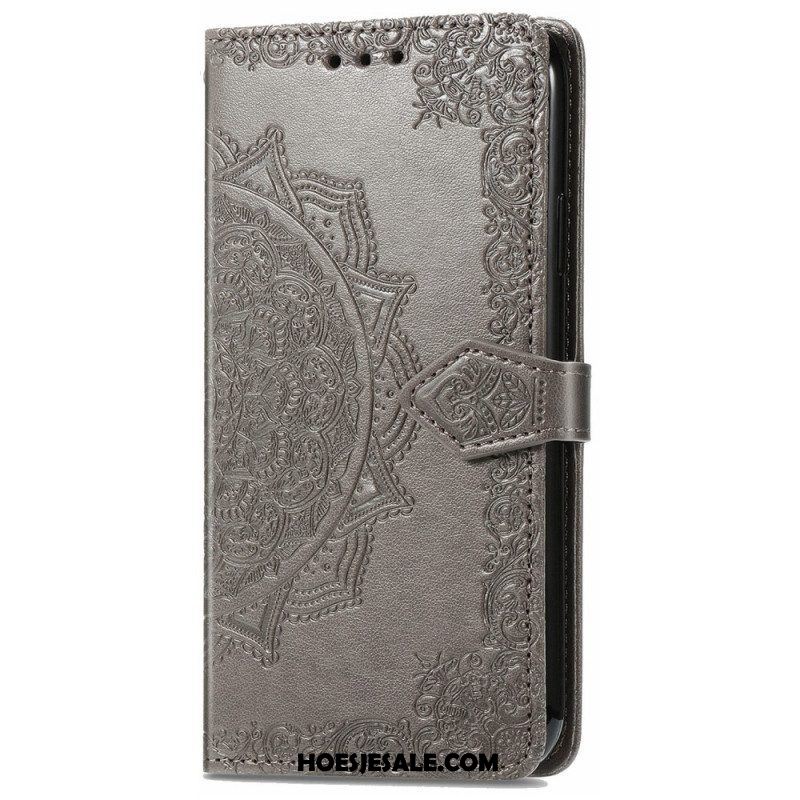 Flip Case voor Samsung Galaxy S22 Ultra 5G Mandala Middeleeuwen