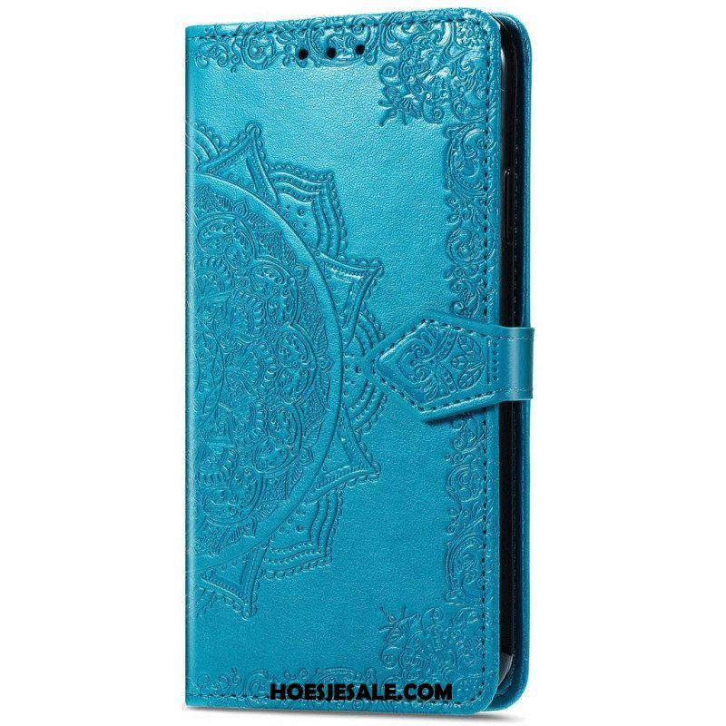 Flip Case voor Samsung Galaxy S22 Ultra 5G Mandala Middeleeuwen