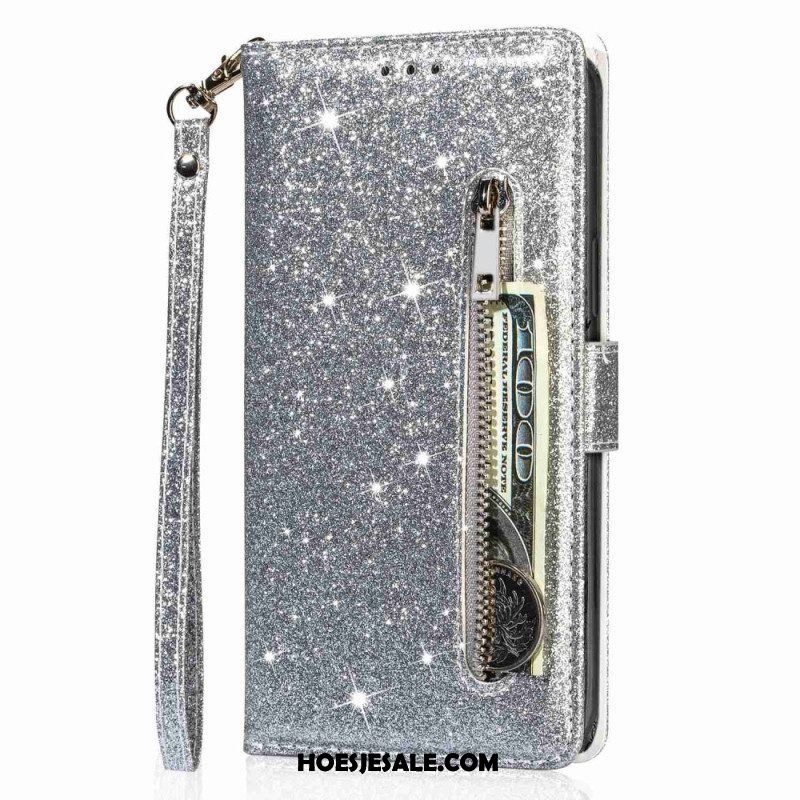 Flip Case voor Samsung Galaxy S23 Ultra 5G Glitter Portemonnee