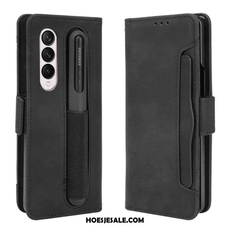 Flip Case voor Samsung Galaxy Z Fold 3 5G Eersteklas Stylushouder