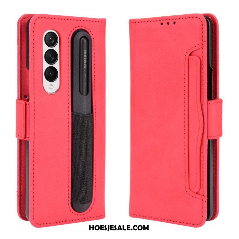 Flip Case voor Samsung Galaxy Z Fold 3 5G Eersteklas Stylushouder