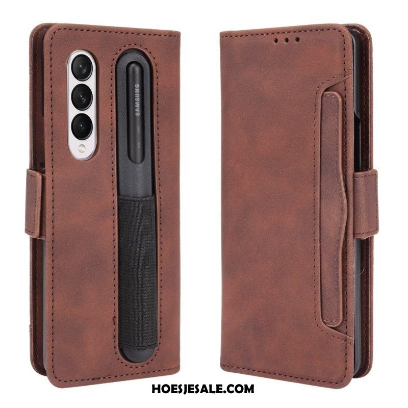 Flip Case voor Samsung Galaxy Z Fold 3 5G Eersteklas Stylushouder