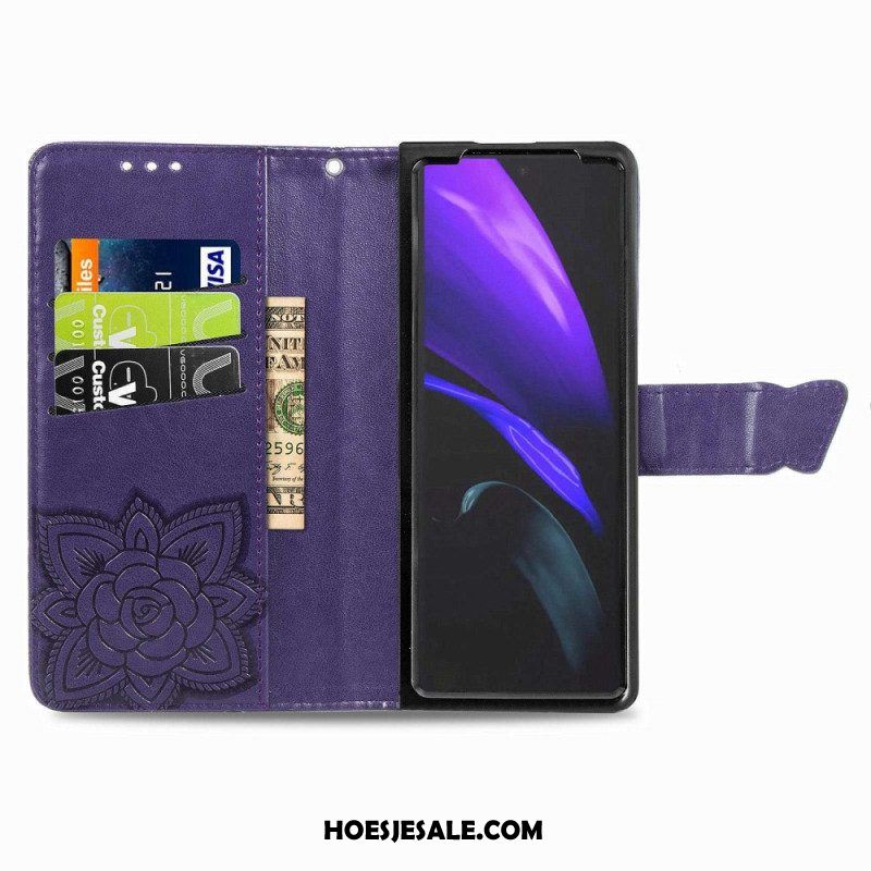 Flip Case voor Samsung Galaxy Z Fold 4 Gigantische Vlinder