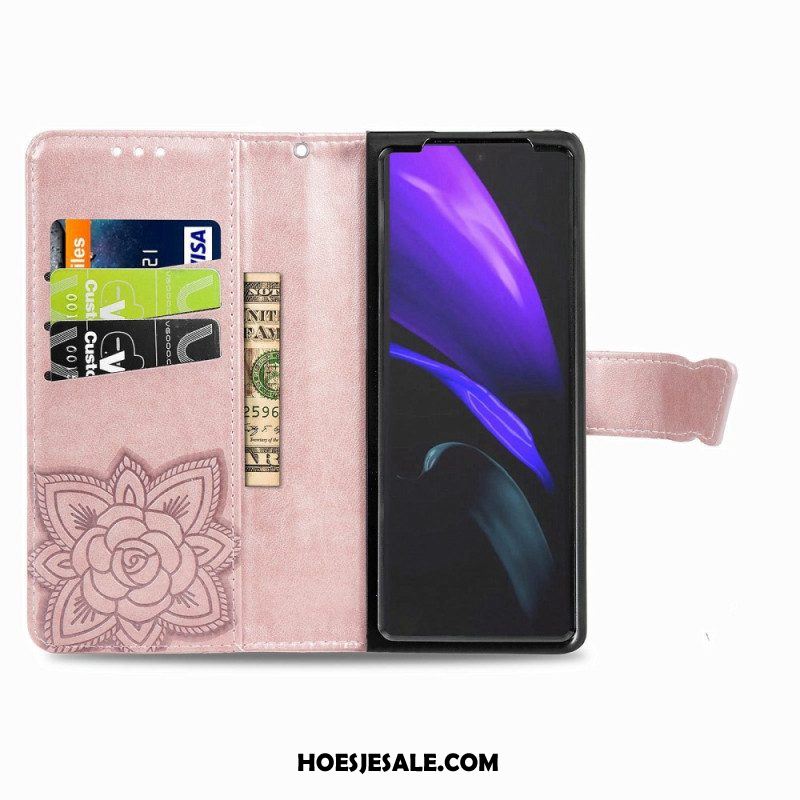 Flip Case voor Samsung Galaxy Z Fold 4 Gigantische Vlinder