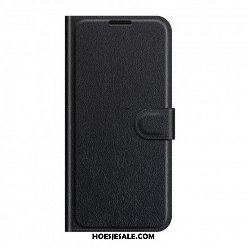 Flip Case voor Sony Xperia 1 III Klassiek Lychee-effect