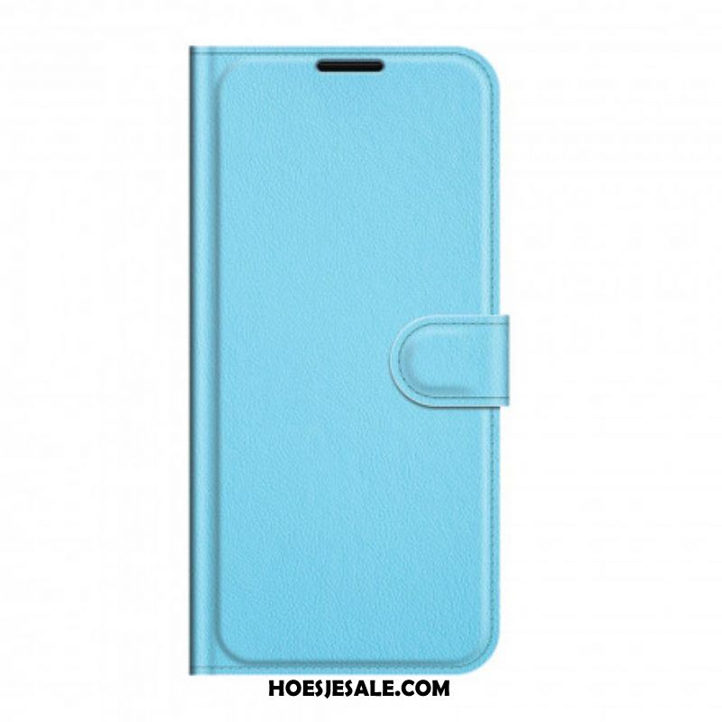 Flip Case voor Sony Xperia 1 III Klassiek Lychee-effect