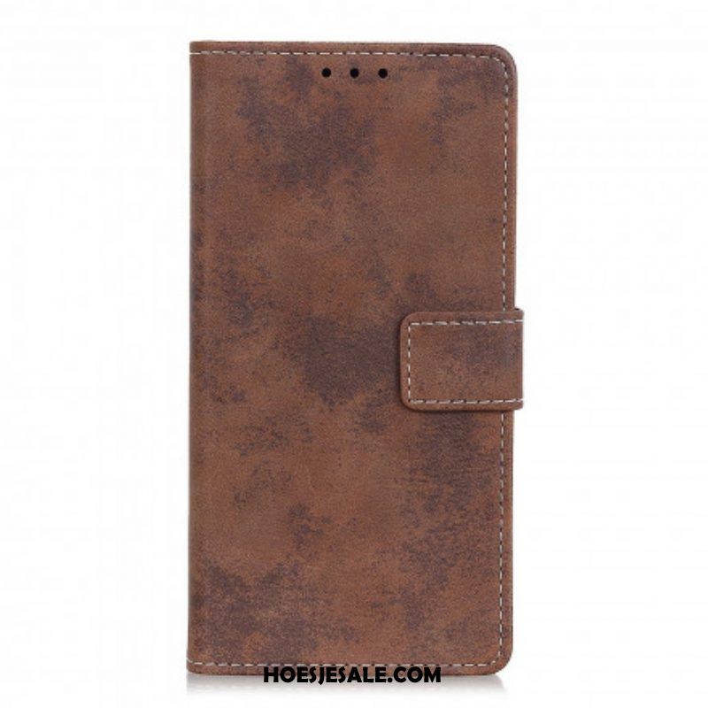 Flip Case voor Sony Xperia 1 III Vintage Leereffect