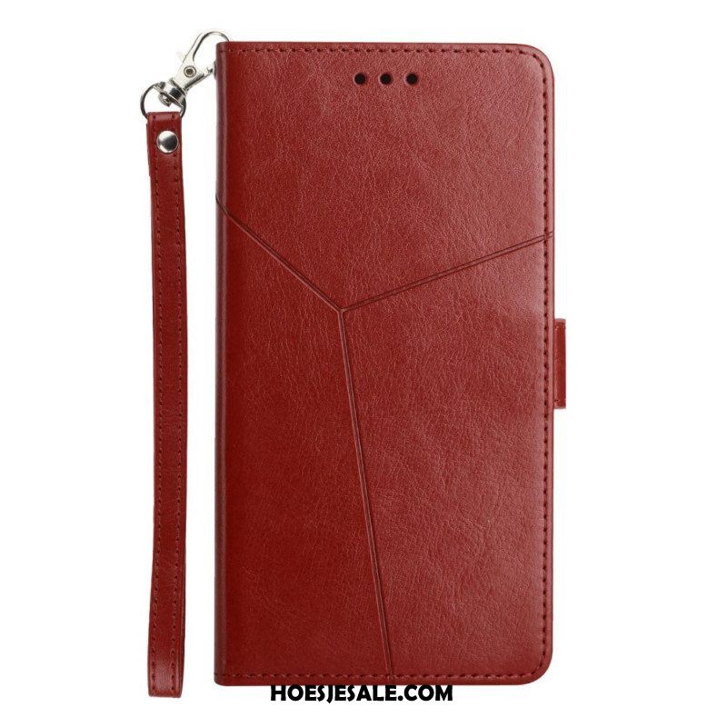 Flip Case voor Sony Xperia 1 IV Met Ketting Y-patroon Met Bandjes