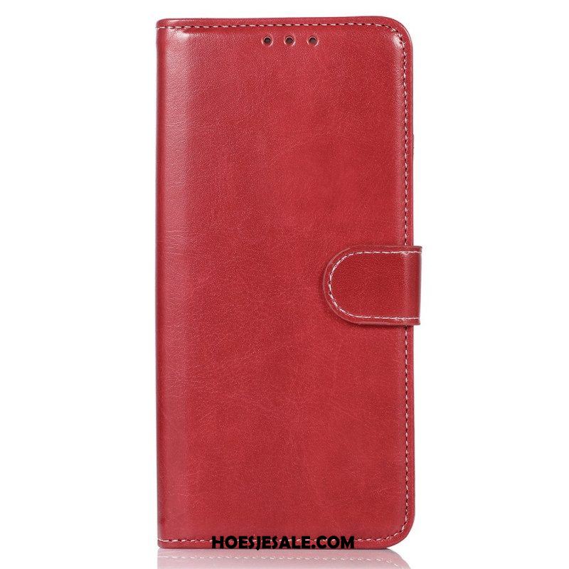 Flip Case voor Sony Xperia 1 IV Zichtbare Naden In Leerstijl