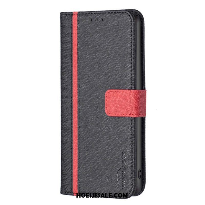 Flip Case voor Xiaomi 12 / 12X Tweekleurige Binfen-kleur