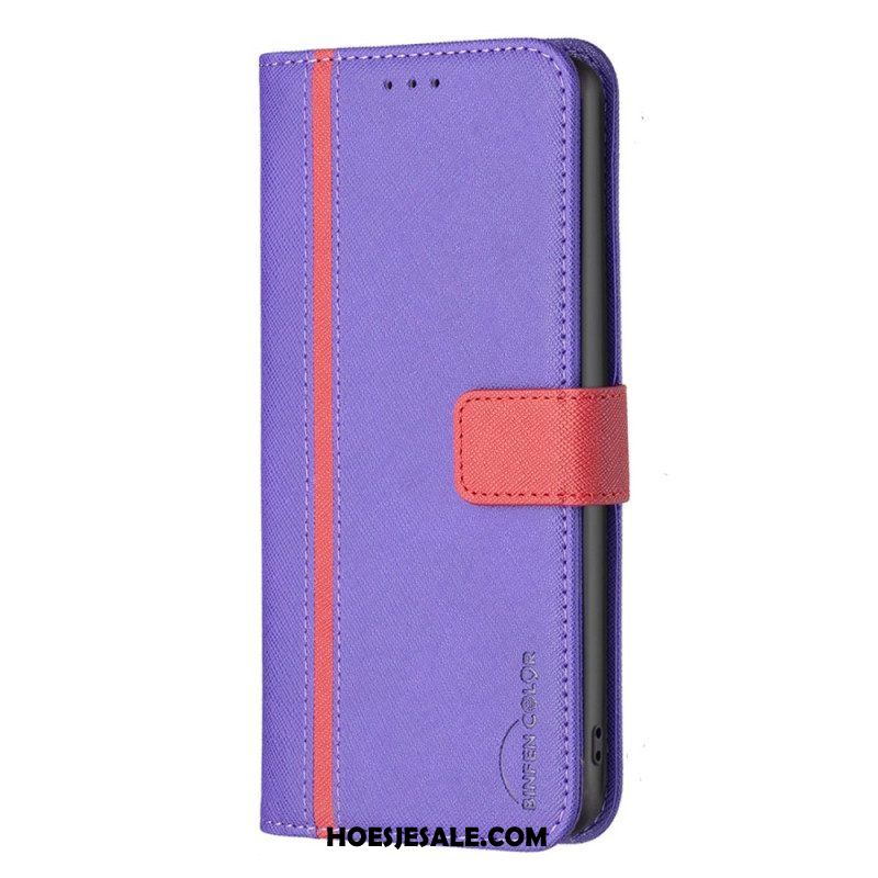 Flip Case voor Xiaomi 12 / 12X Tweekleurige Binfen-kleur