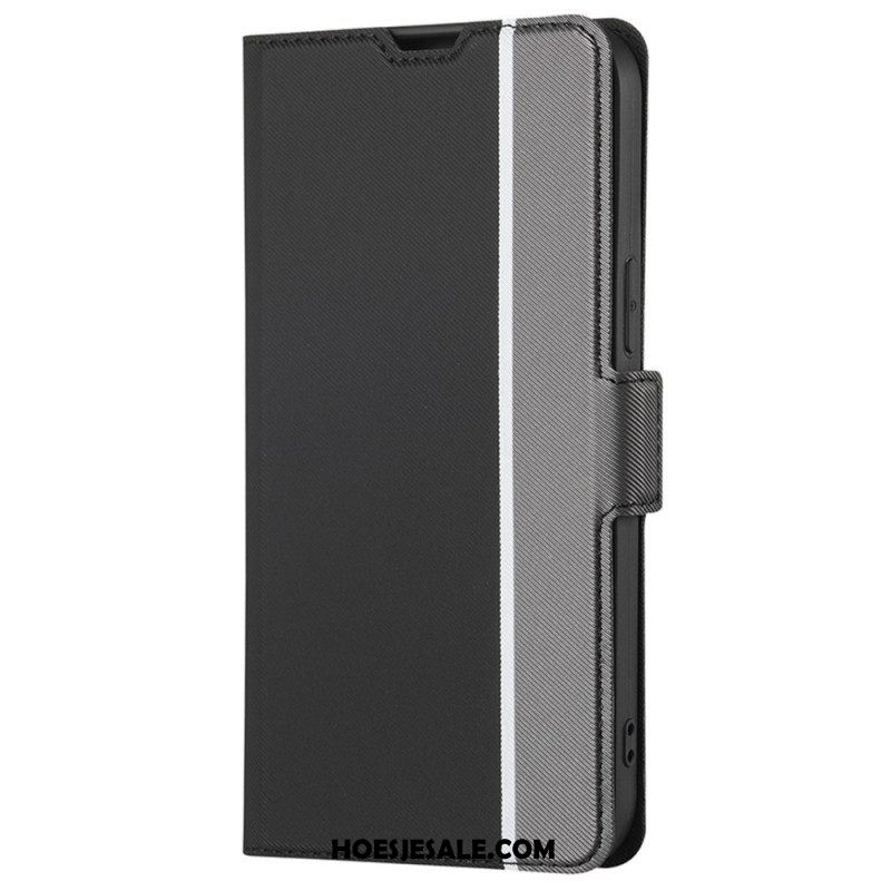 Flip Case voor Xiaomi 12T / 12T Pro Ultrafijn Tweekleurig