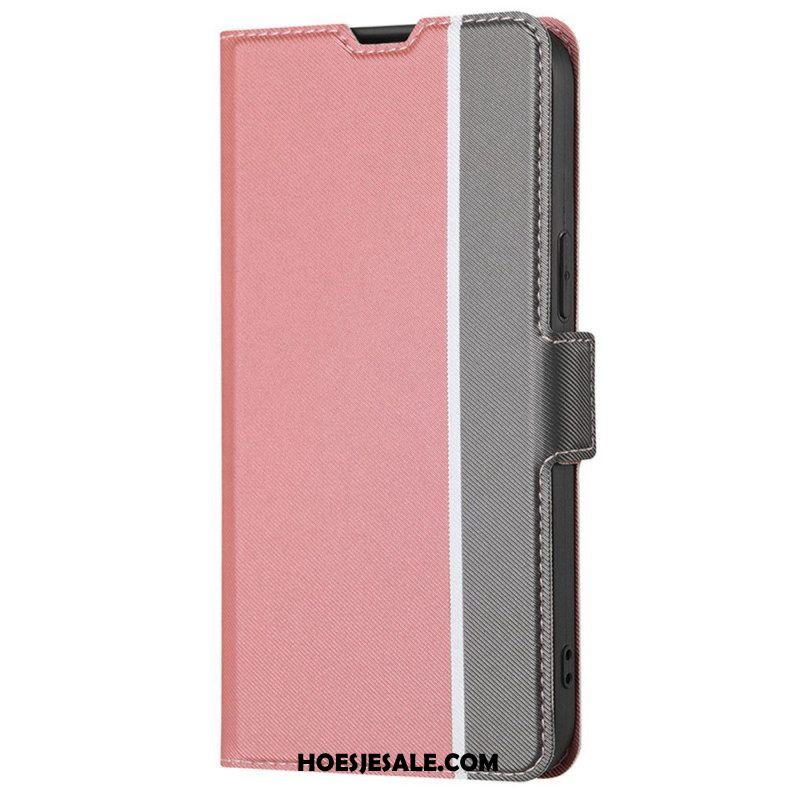 Flip Case voor Xiaomi 12T / 12T Pro Ultrafijn Tweekleurig