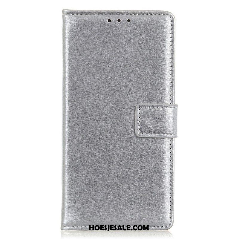 Flip Case voor Xiaomi 13 Lite Effen Kunstleer