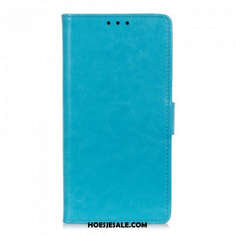 Flip Case voor Xiaomi Redmi Note 10 / 10S Eenvoudig Glanzend Leereffect