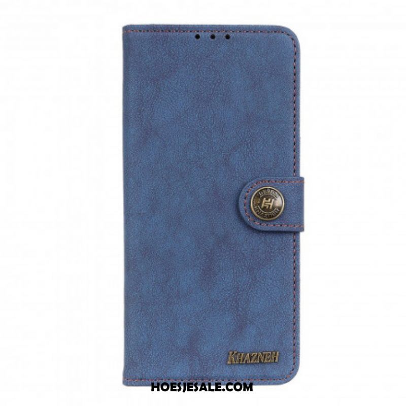 Flip Case voor Xiaomi Redmi Note 10 5G Khazneh Retro Splitleer