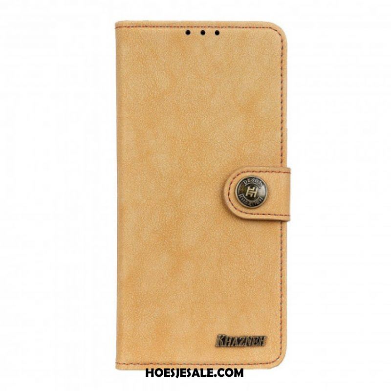 Flip Case voor Xiaomi Redmi Note 10 5G Khazneh Retro Splitleer