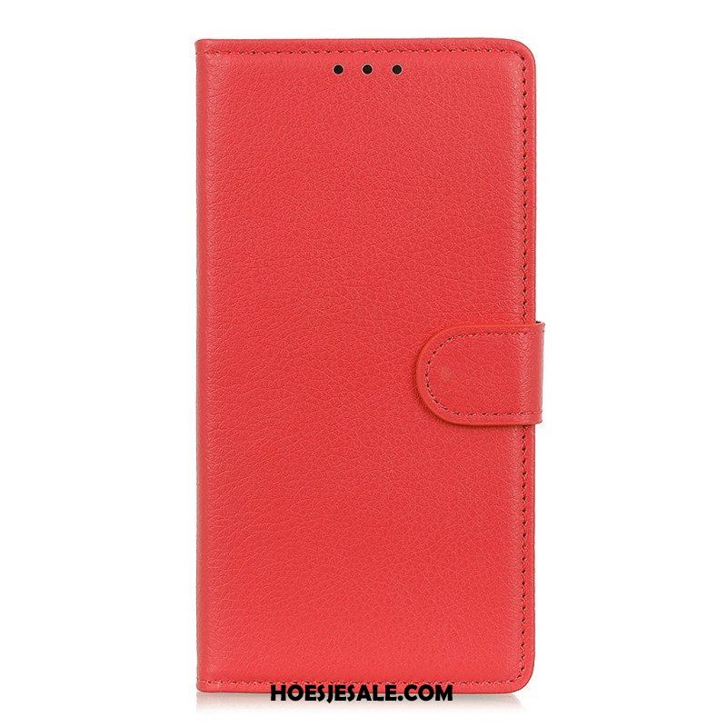 Flip Case voor Xiaomi Redmi Note 11 Pro / 11 Pro 5G Traditioneel Litchi Kunstleer