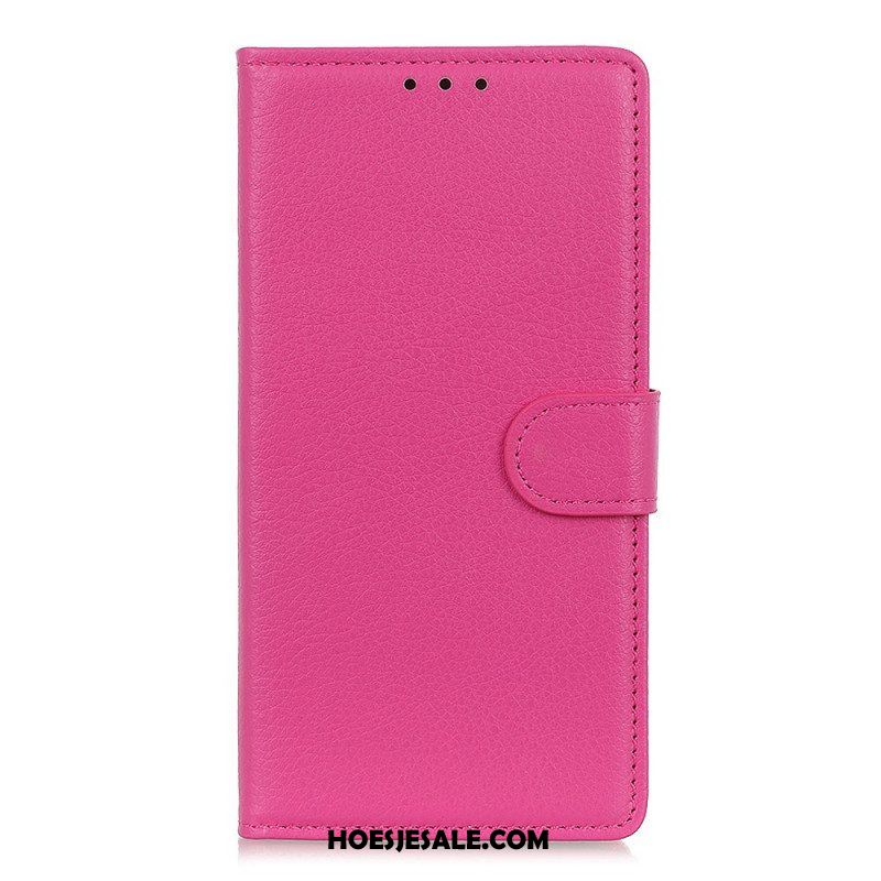 Flip Case voor Xiaomi Redmi Note 11 Pro / 11 Pro 5G Traditioneel Litchi Kunstleer