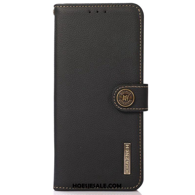 Flip Case voor Xiaomi Redmi Note 12 Pro Plus Khazneh Rfid Echt Leer