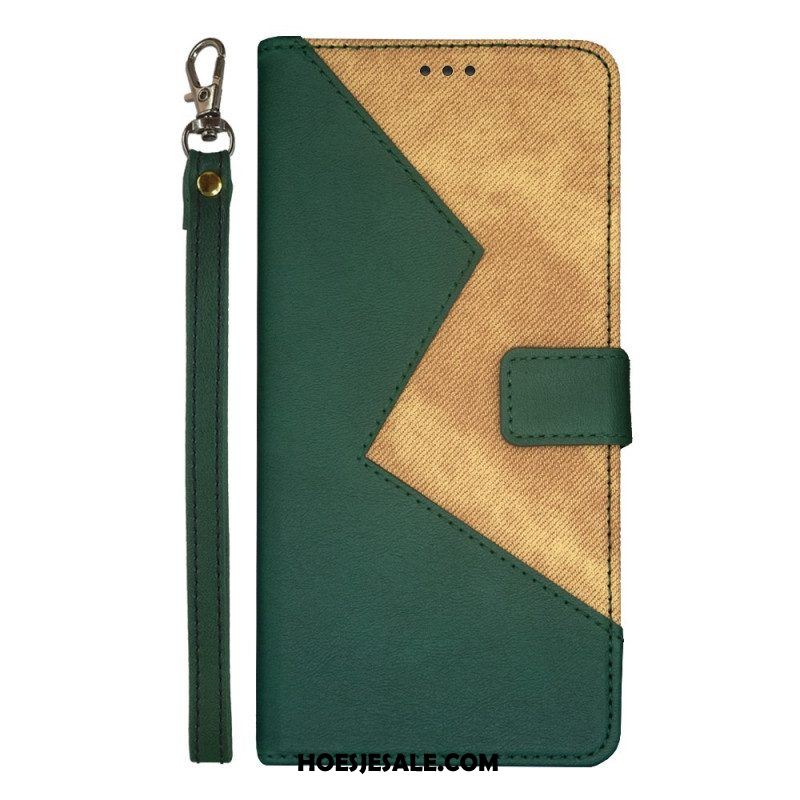 Flip Case voor Xiaomi Redmi Note 12 Pro Tweekleurige Idewei