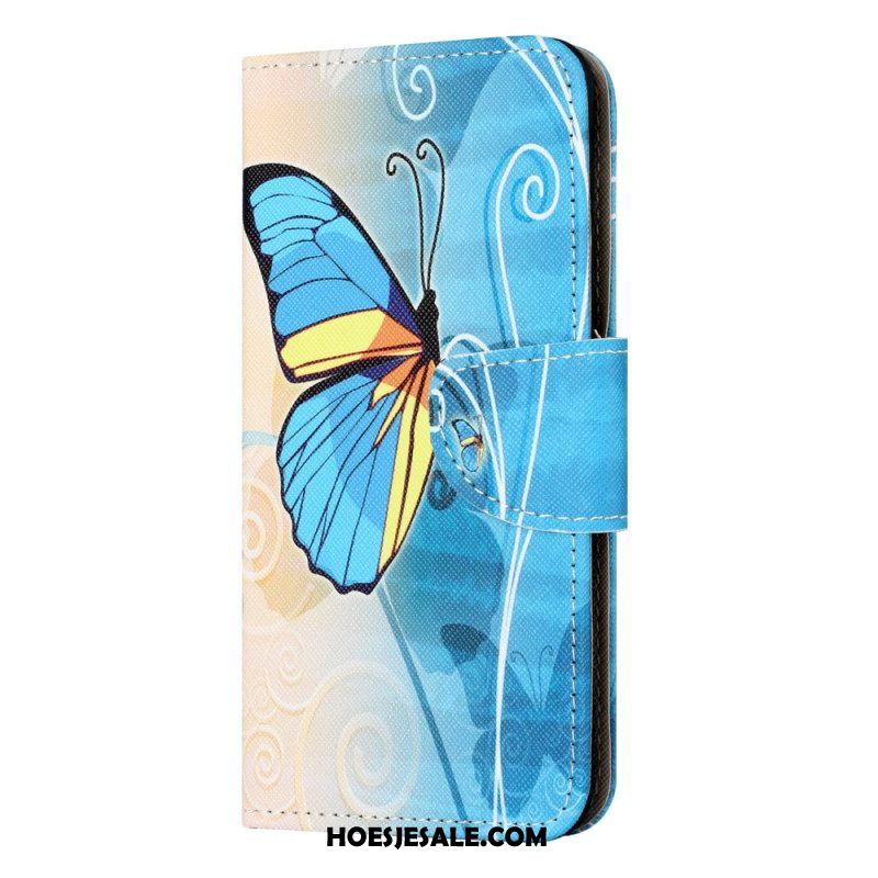 Flip Case voor iPhone 15 Vlinders