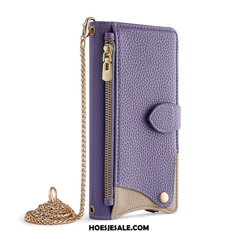 Folio-hoesje Huawei Pura 80 Portemonnee Met Ketting