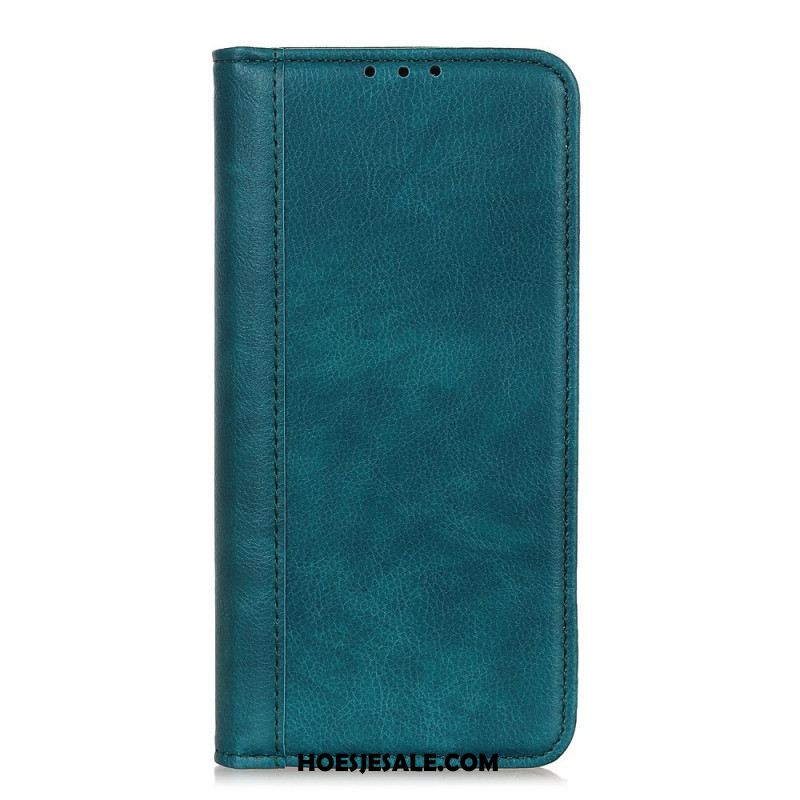 Folio-hoesje Oneplus 12r Litchi-textuur