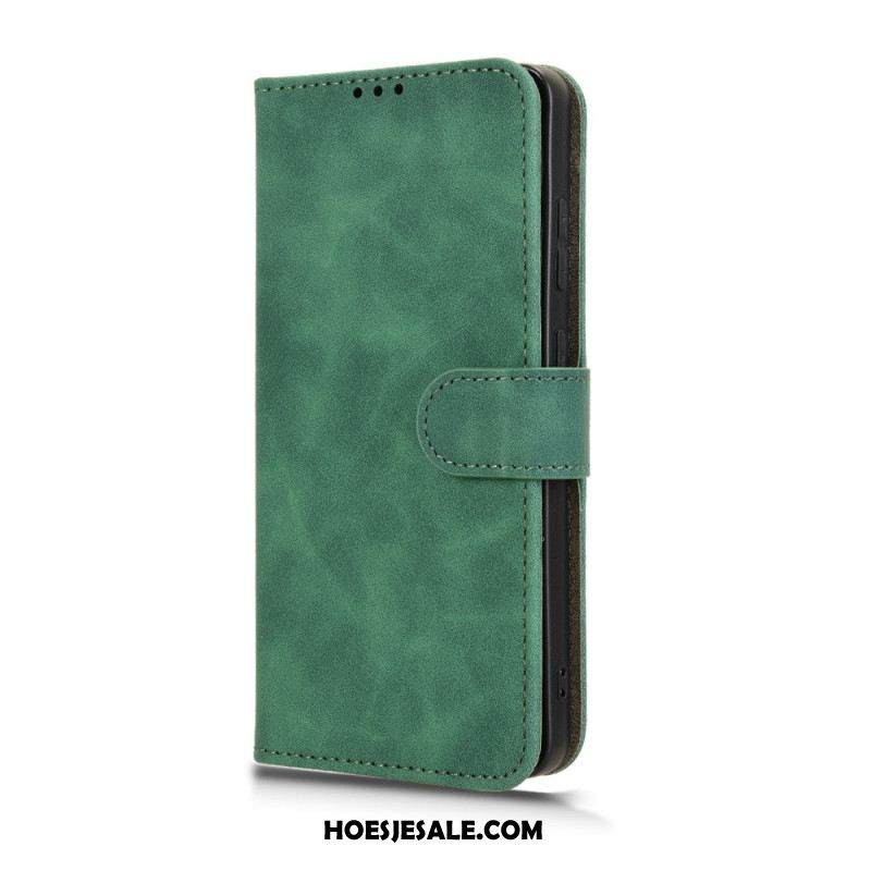 Folio-hoesje Oneplus 13r Telefoonhoesje Suède-stijl