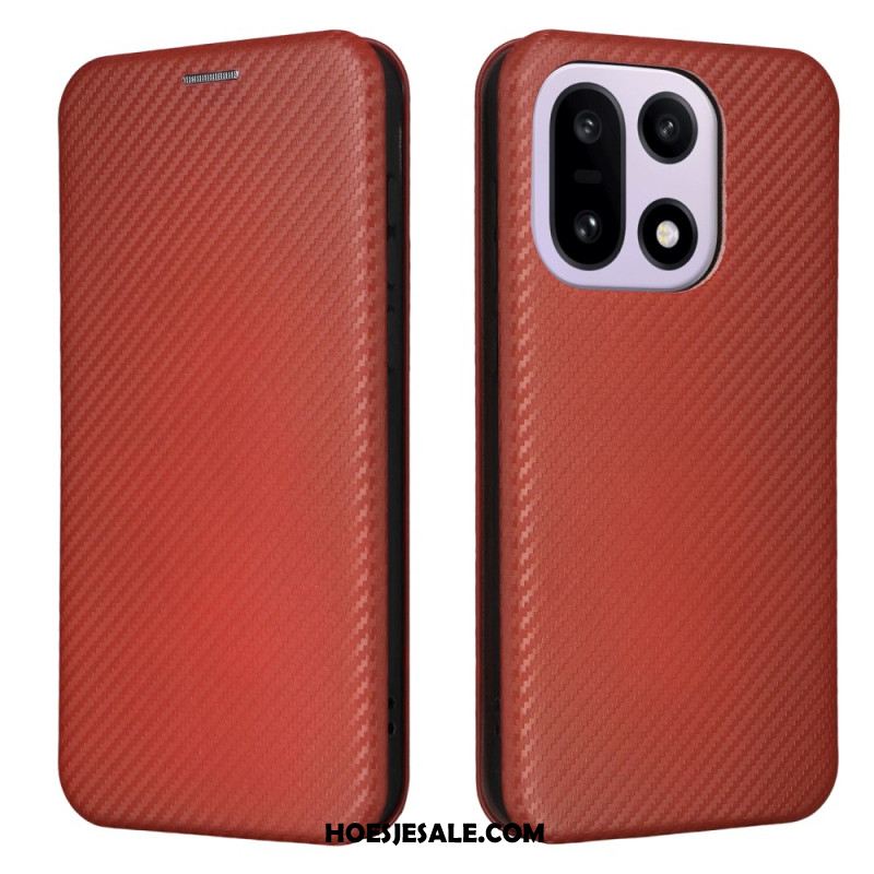 Folio-hoesje Oneplus 15 Koolstofvezel Bescherming Hoesje