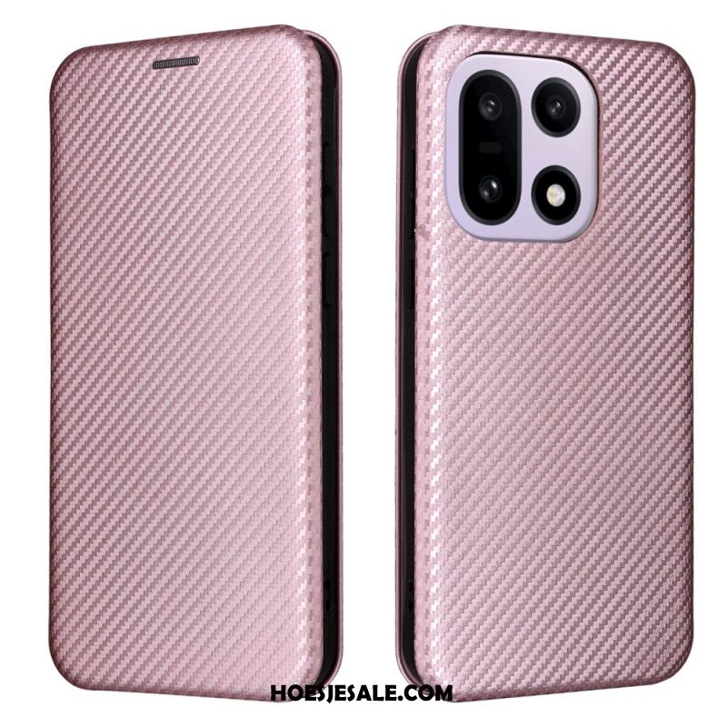 Folio-hoesje Oneplus 15 Koolstofvezel Bescherming Hoesje