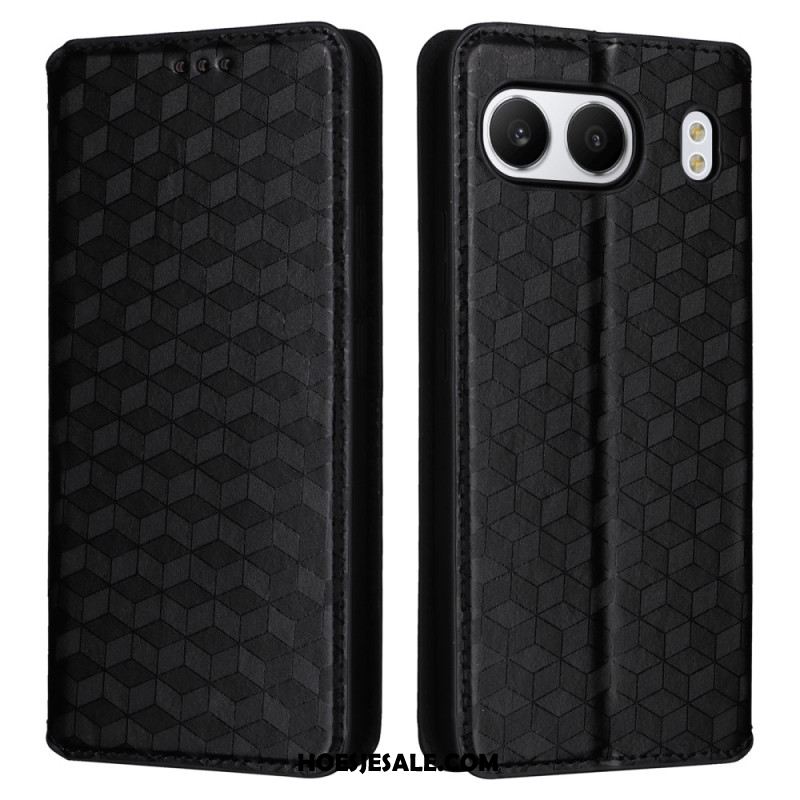 Folio-hoesje Oneplus Nord 4 Telefoonhoesje Diamantpatroon