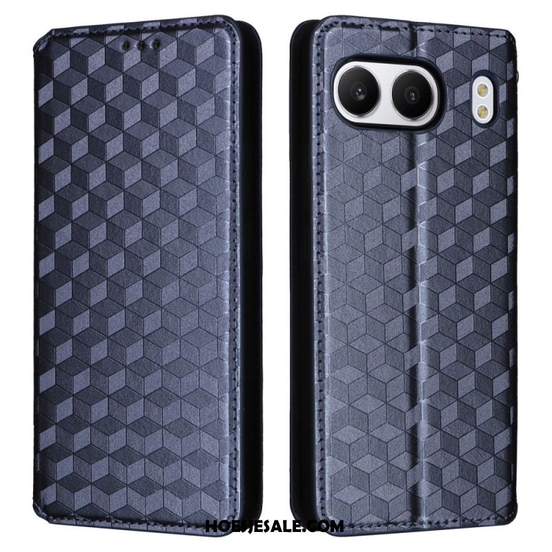 Folio-hoesje Oneplus Nord 4 Telefoonhoesje Diamantpatroon