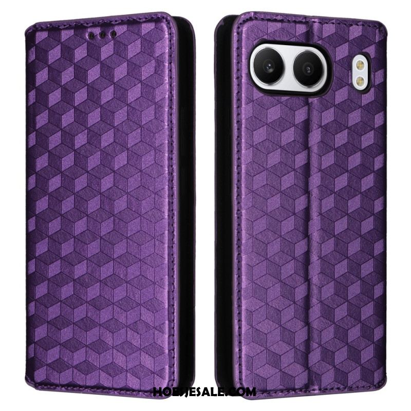 Folio-hoesje Oneplus Nord 4 Telefoonhoesje Diamantpatroon