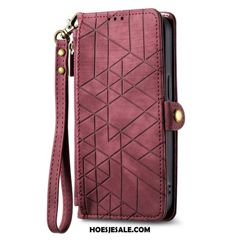 Folio-hoesje Oneplus Nord 4 Telefoonhoesje Portemonnee Met Geometrisch Patroon