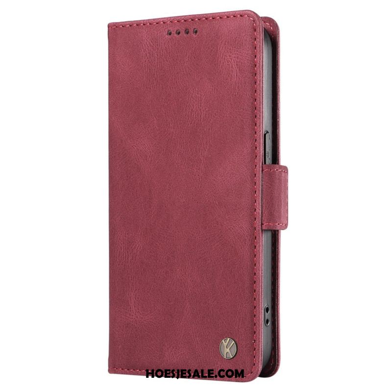 Folio-hoesje Oneplus Nord 4 Telefoonhoesje Yikatu Suède-effect