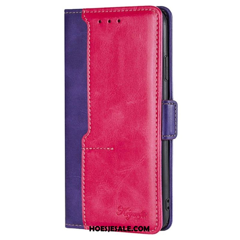 Folio-hoesje Oneplus Nord 5 Telefoonhoesje Tweekleurig