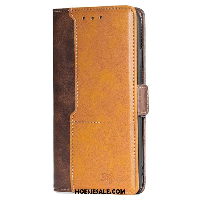 Folio-hoesje Oneplus Nord 5 Telefoonhoesje Tweekleurig