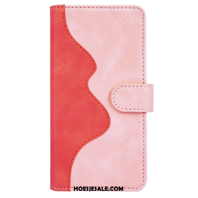 Folio-hoesje Oneplus Nord 5 Telefoonhoesje Tweekleurig Golvend