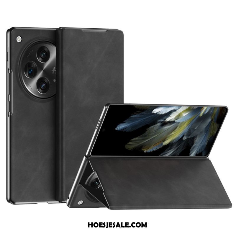 Folio-hoesje Oppo Find N3 Klassiek Nappaleer Bescherming Hoesje