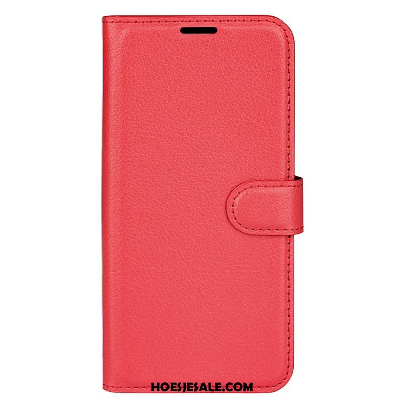 Folio-hoesje Oppo Find X8 Pro Telefoonhoesje Klassiek Lychee Kunstleer