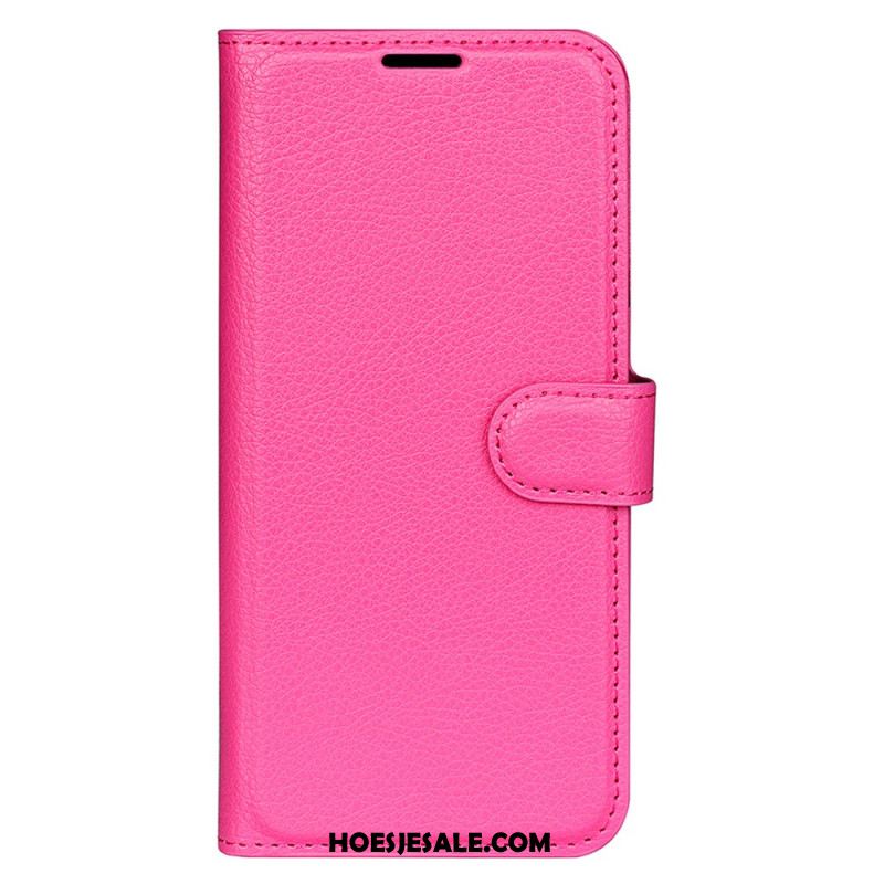 Folio-hoesje Oppo Find X8 Pro Telefoonhoesje Klassiek Lychee Kunstleer