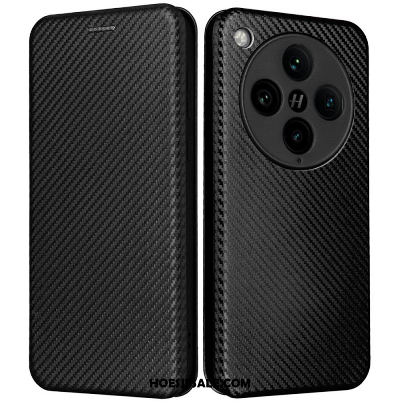 Folio-hoesje Oppo Find X8 Pro Telefoonhoesje Koolstofvezel