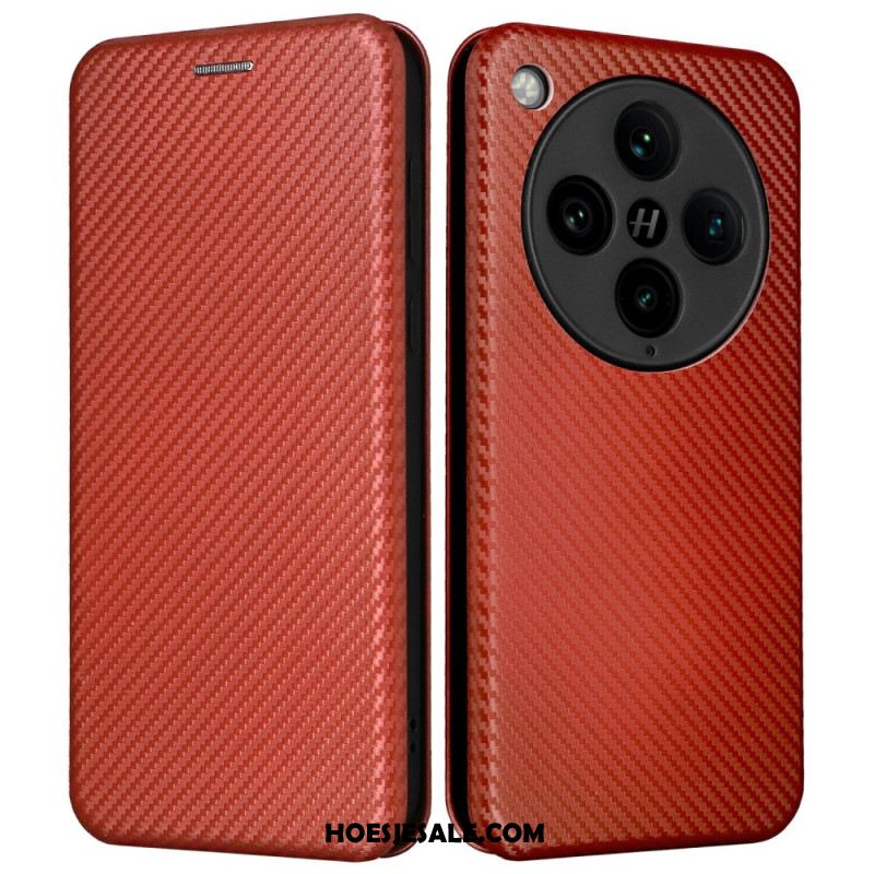 Folio-hoesje Oppo Find X8 Pro Telefoonhoesje Koolstofvezel