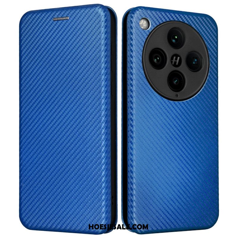 Folio-hoesje Oppo Find X8 Pro Telefoonhoesje Koolstofvezel