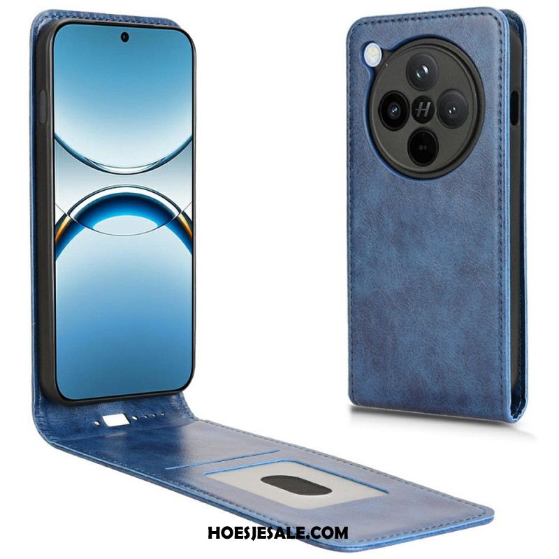 Folio-hoesje Oppo Find X8 Pro Verticaal Flip-effect Van Imitatieleer