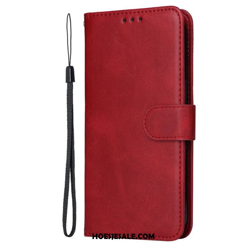 Folio-hoesje Oppo Find X8 Telefoonhoesje Imitatieleer Bandje