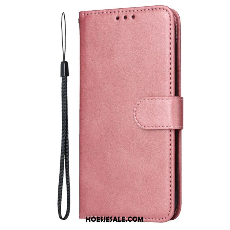 Folio-hoesje Oppo Find X8 Telefoonhoesje Imitatieleer Bandje